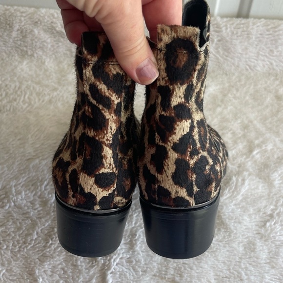 Treasure and bond leopard print faux leather fur ankle booties - Picture 4 of 9